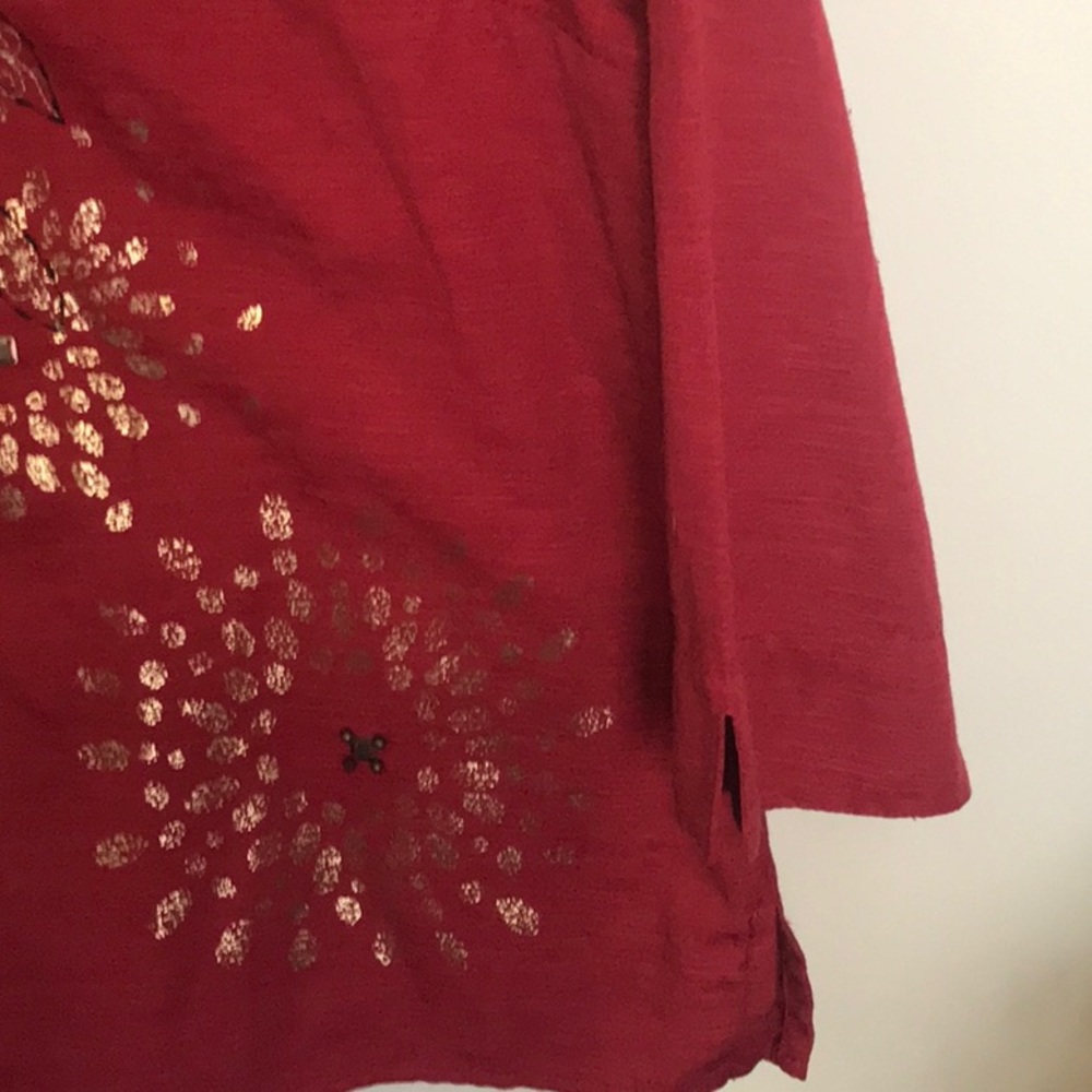 Beautiful Rust Color Jacket Style Blouse. Size 14 - image 6